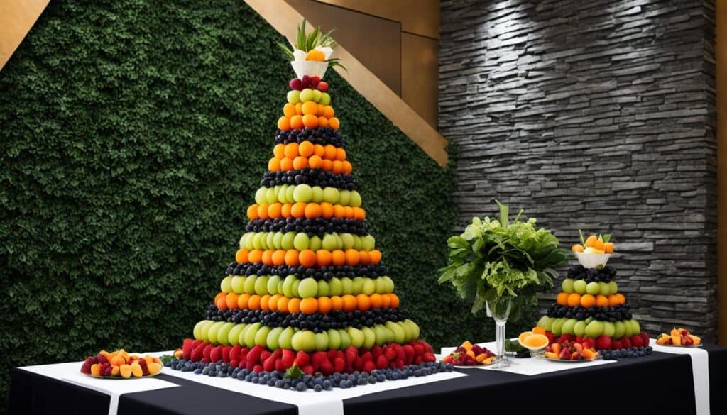 fruit tower centerpiece