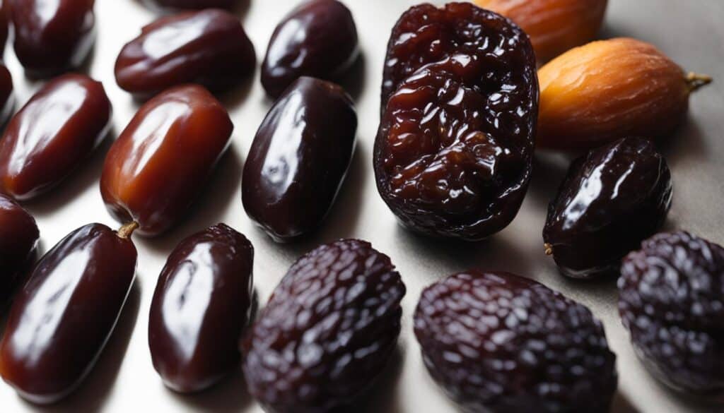 health comparison of dates and prunes