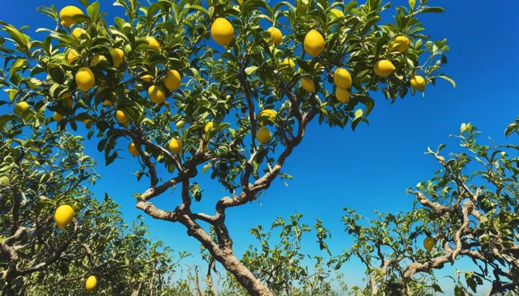 lemon tree not producing fruit