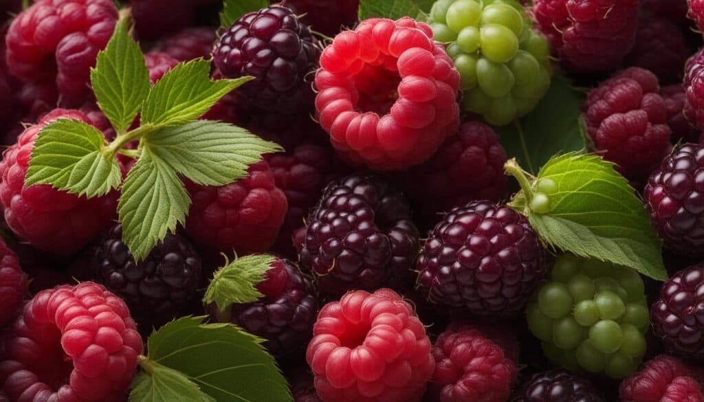 mulberry and raspberry