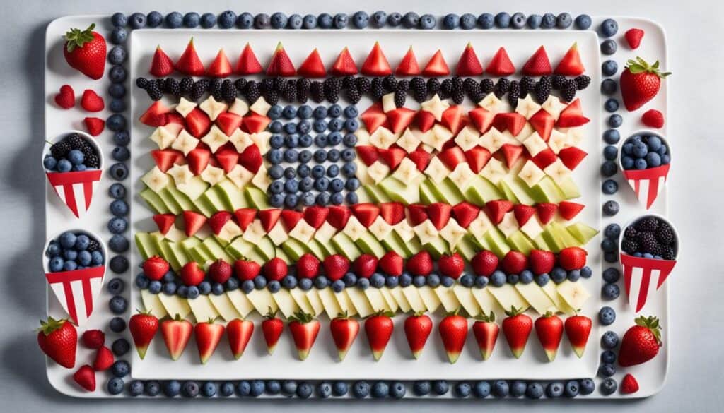 patriotic fruit display