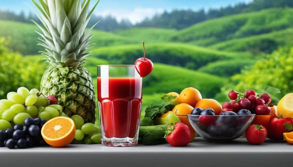 real fruit juice for a healthy lifestyle