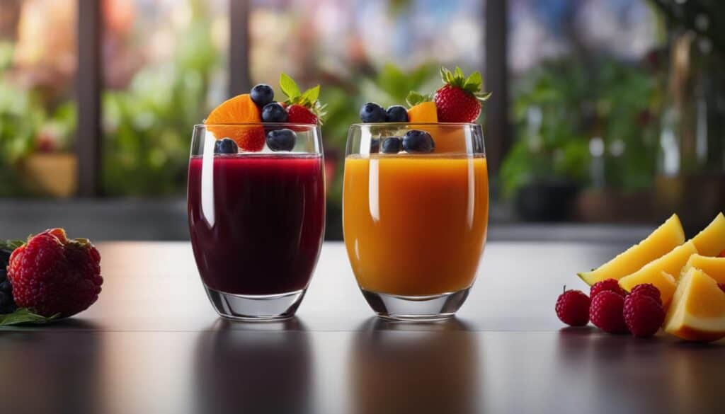 real fruit juice vs artificial juice