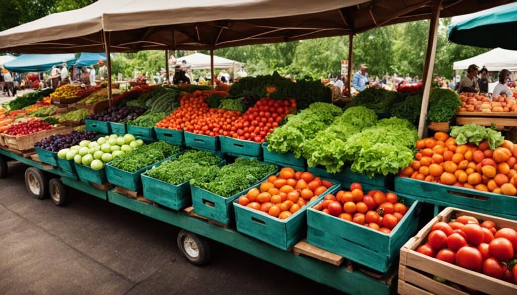 seasonal produce displays