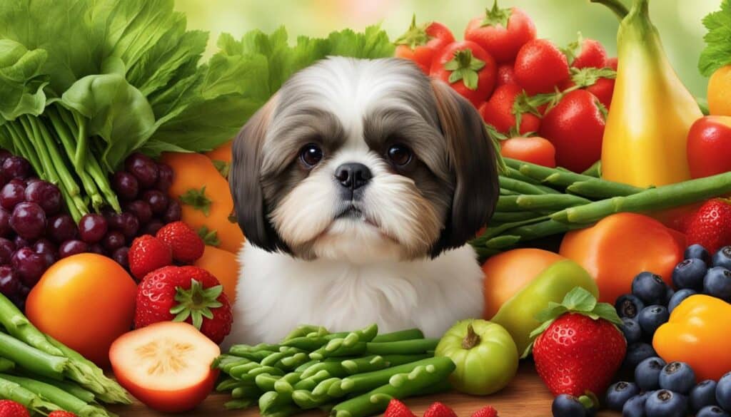 spring fruits and vegetables for shih tzus