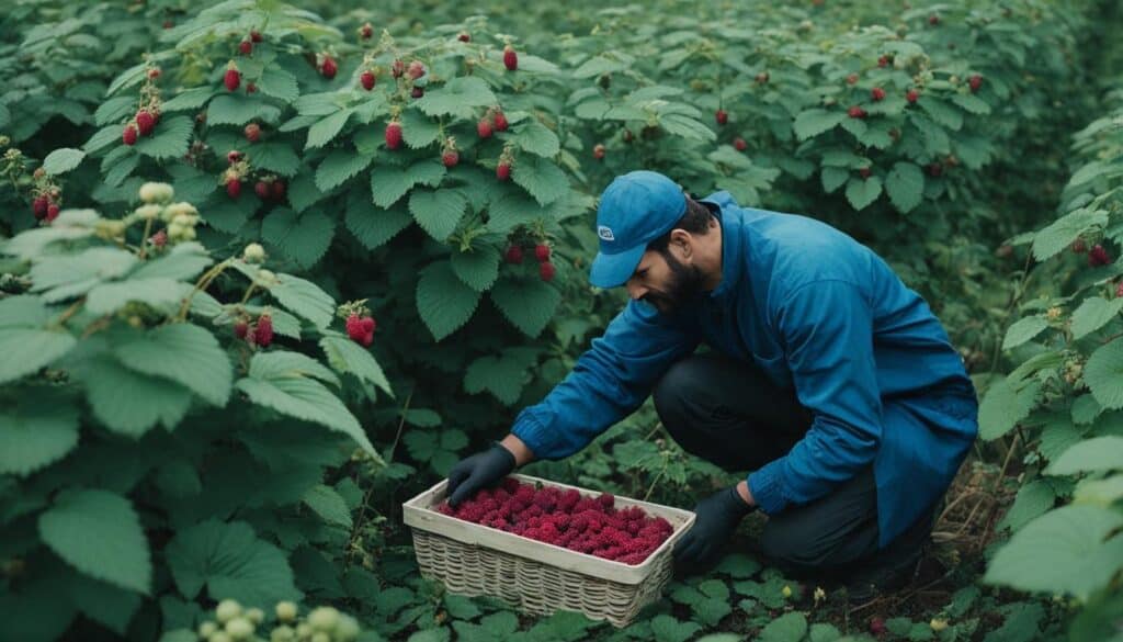 sustainably work with wild raspberries and blackberries