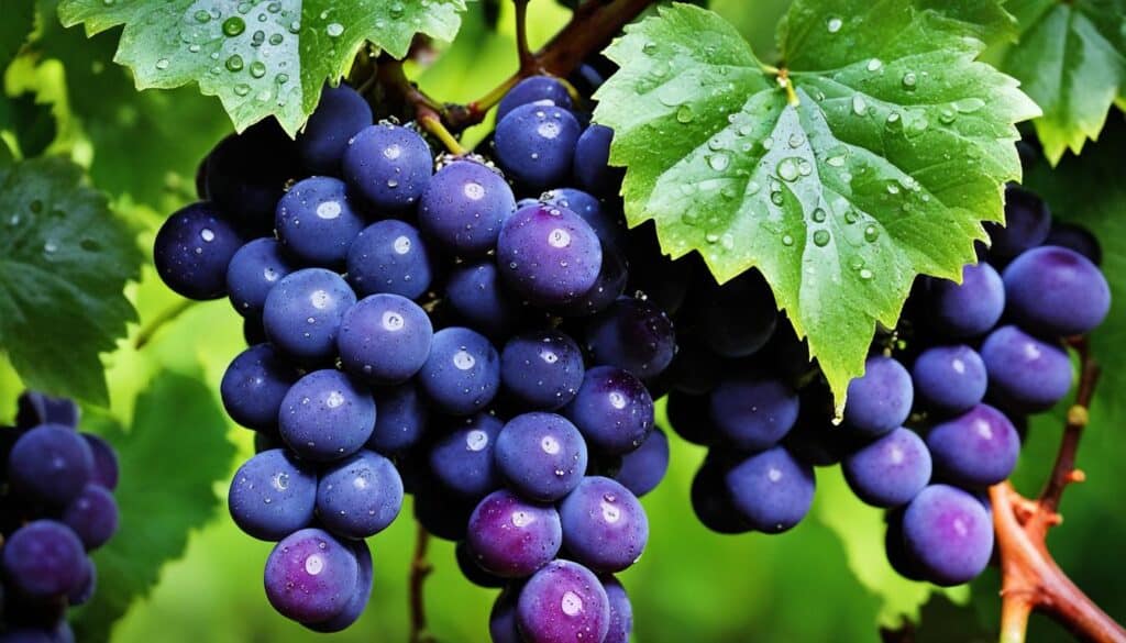 sweet and juicy grapes