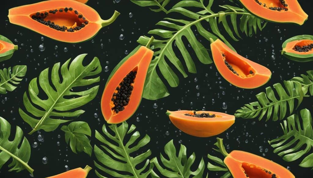 sweet and juicy papaya