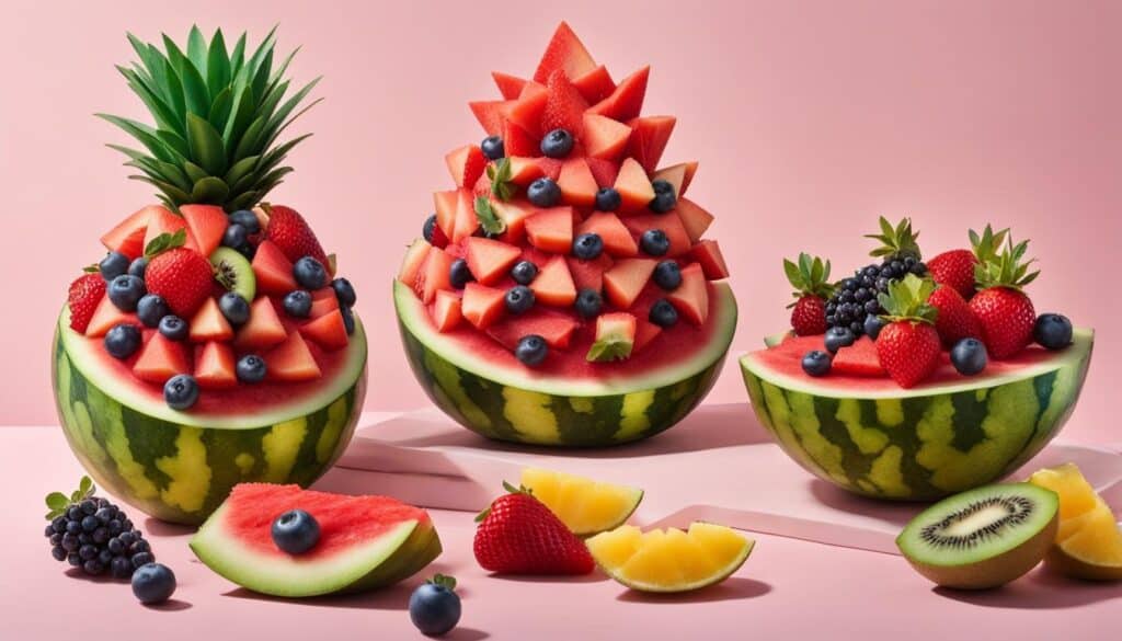 three-dimensional fruit art