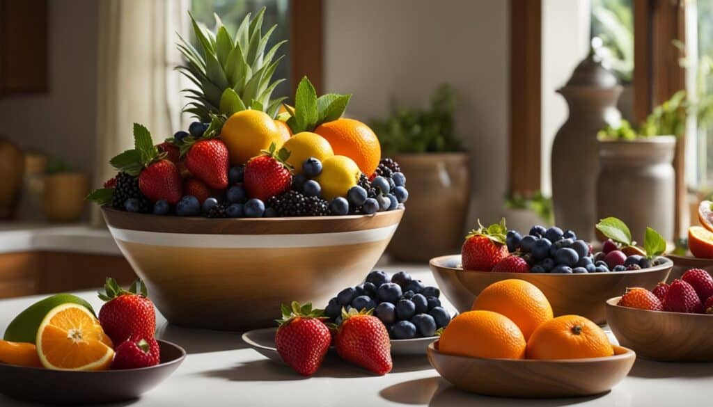 visible fruit bowl