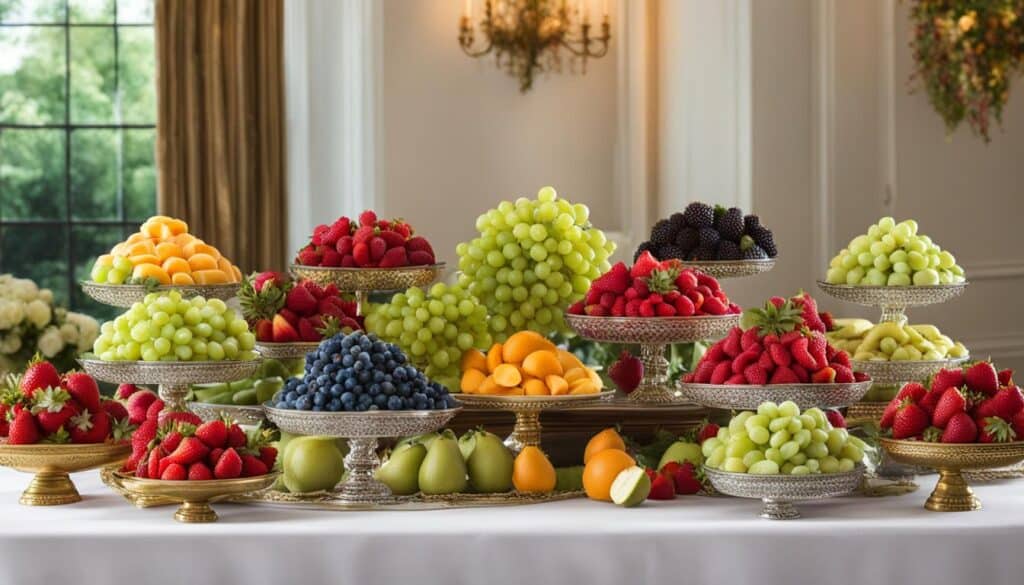 wedding fruit platter ideas