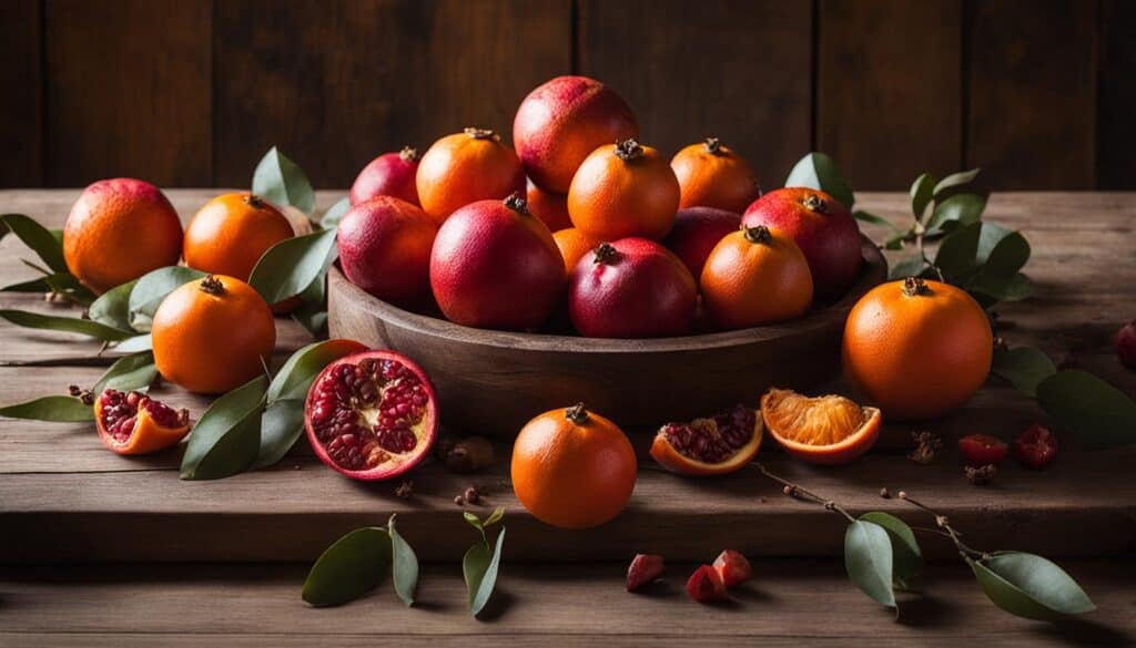 winter fruit centerpieces