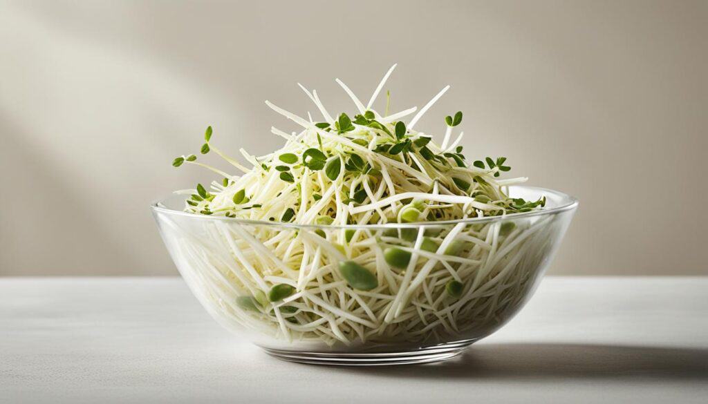 Bean sprouts in a bowl