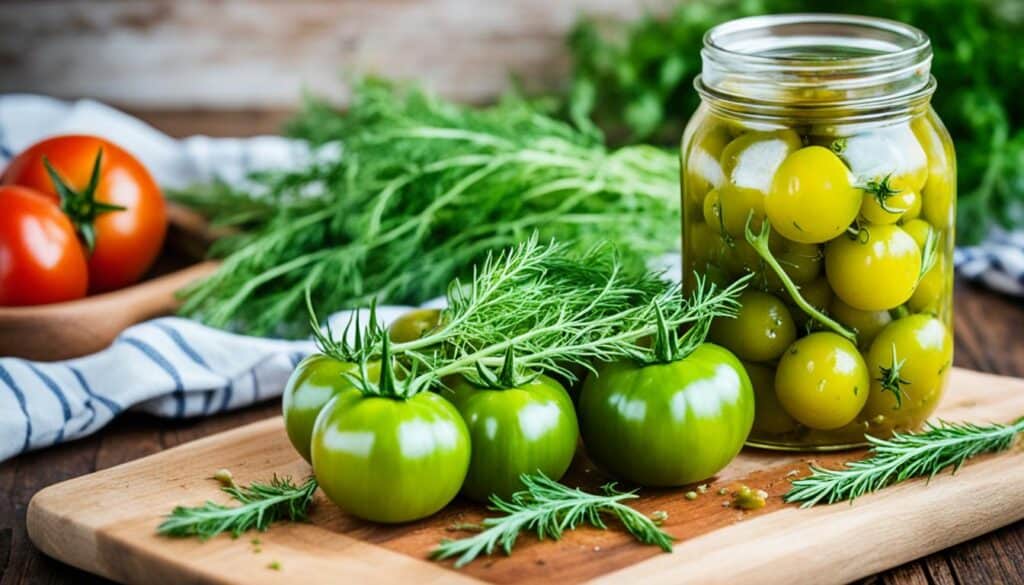 Bootsie's Pickled Green Tomatoes