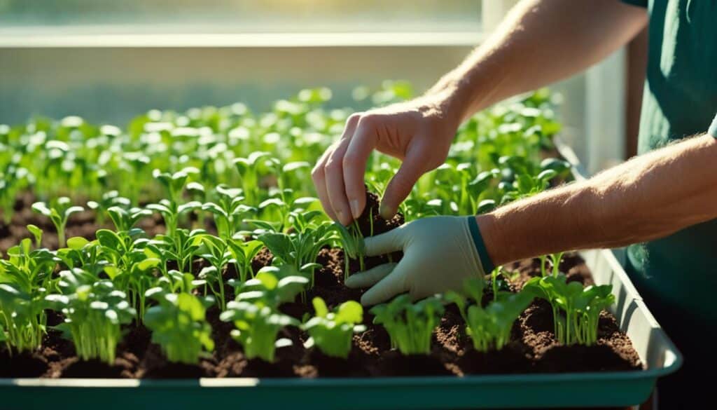 Caring for Spinach Seedlings