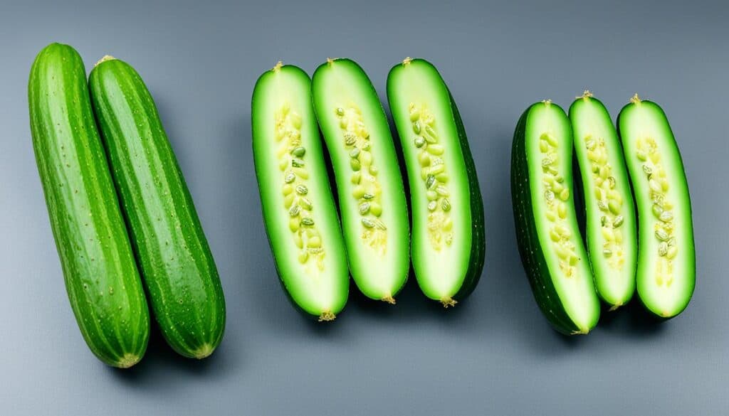 Difference between seedless and seeded cucumbers