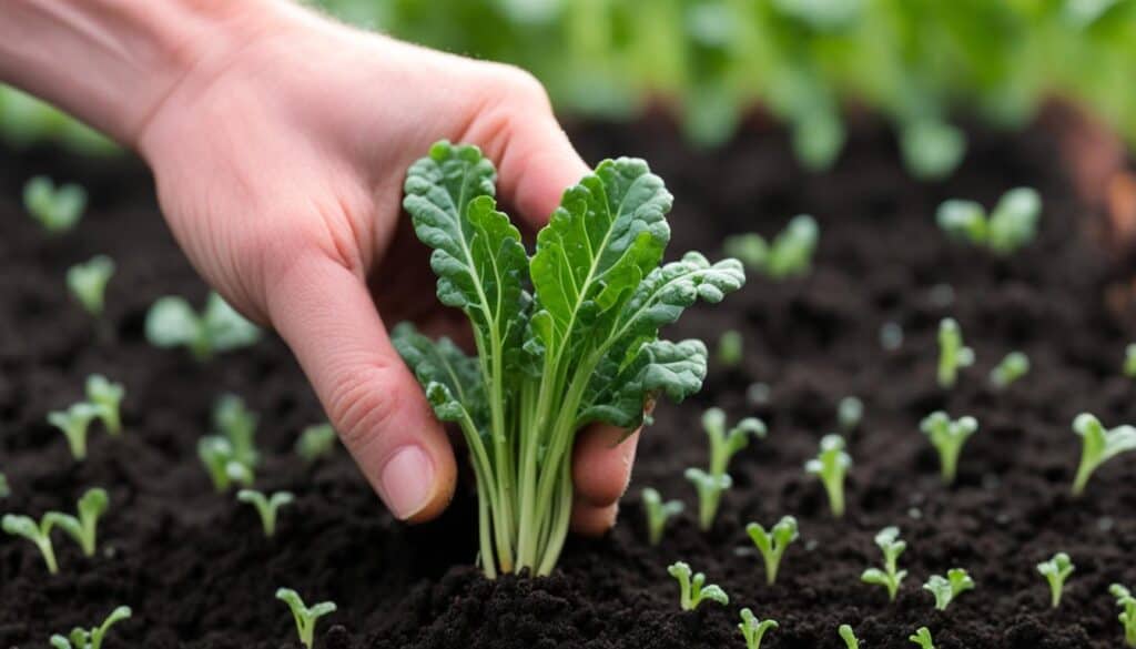 Direct Seeding Lacinato Kale