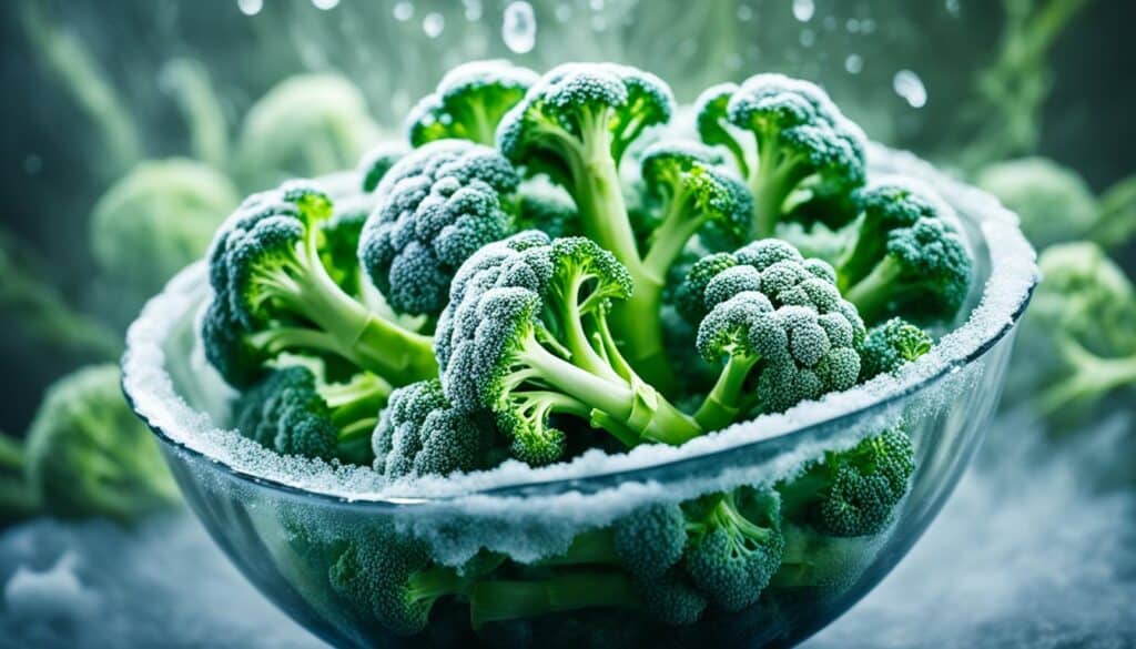 Flash Freezing Broccoli