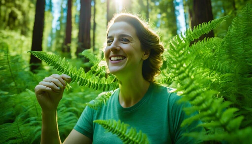 Foraging Fiddlehead Ferns Image