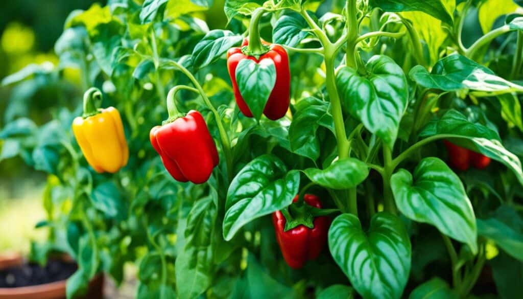 Growing bell peppers