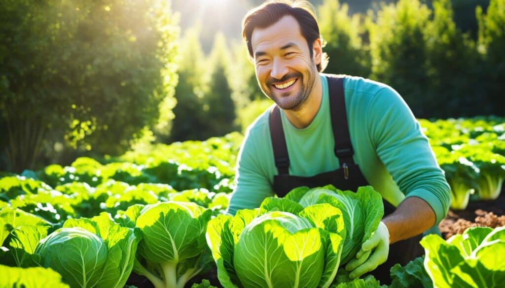 Harvesting Chinese Cabbage