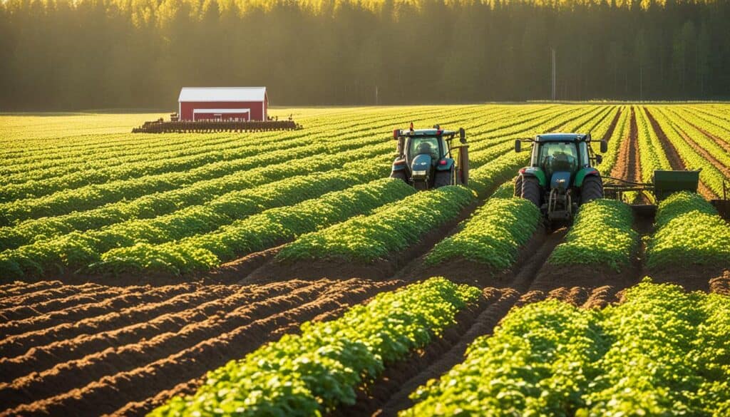 Harvesting Kennebec Potatoes