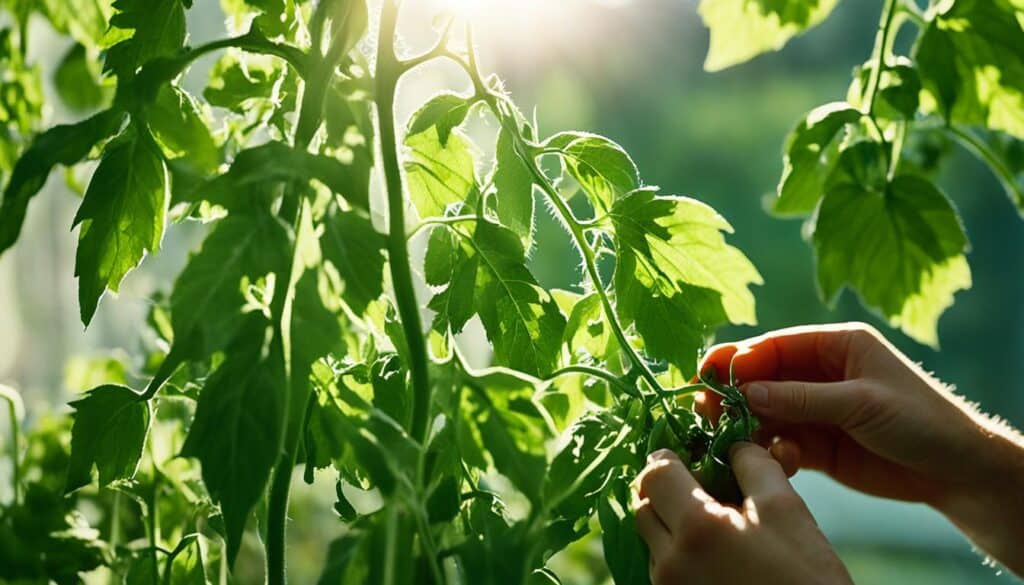 Pruning Indoor Tomato Plants