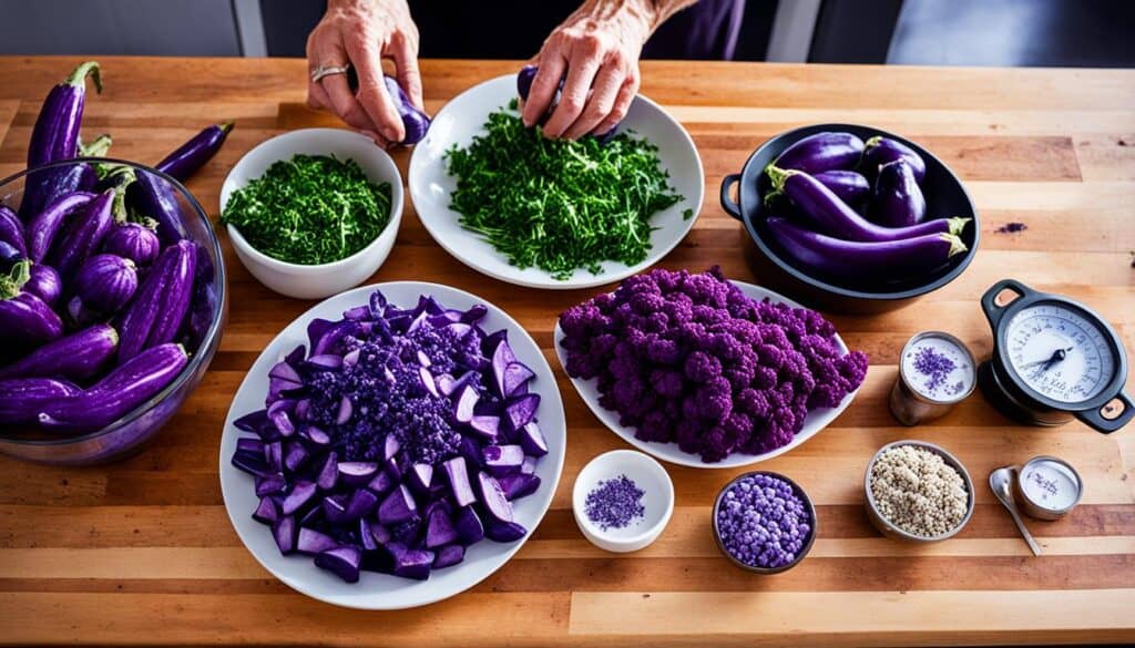 Purple vegetables weight management