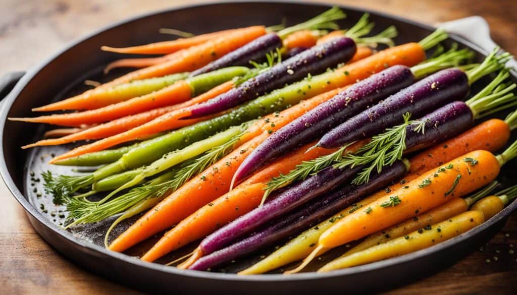 Roasted Rainbow Carrots