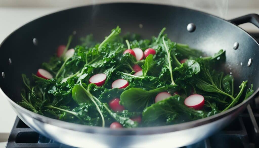 Sautéed Radish Greens