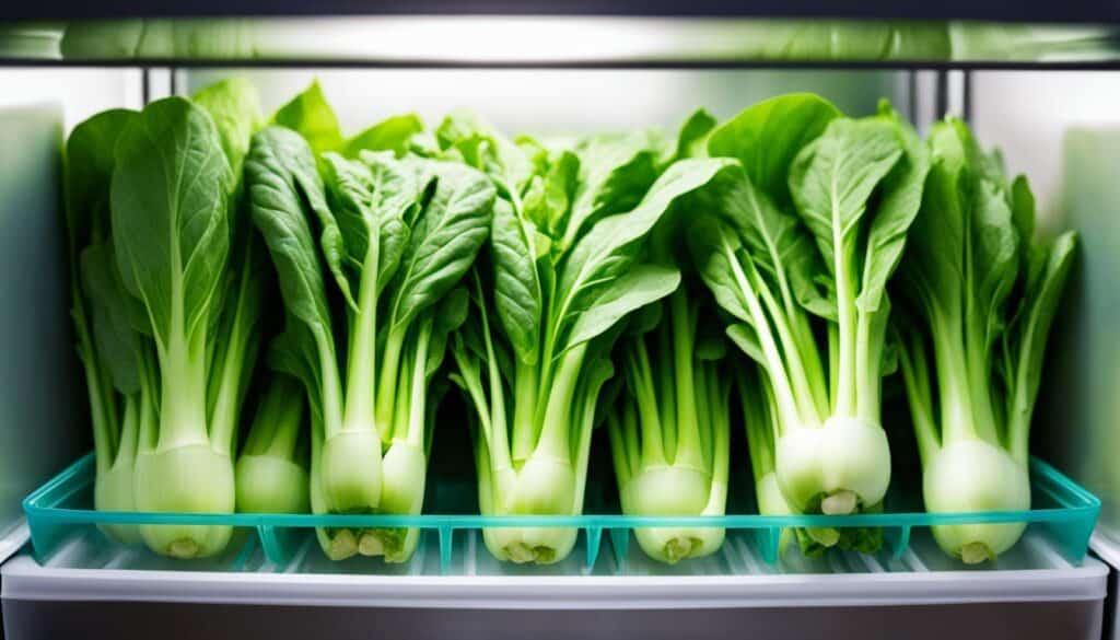 Storing leafy greens