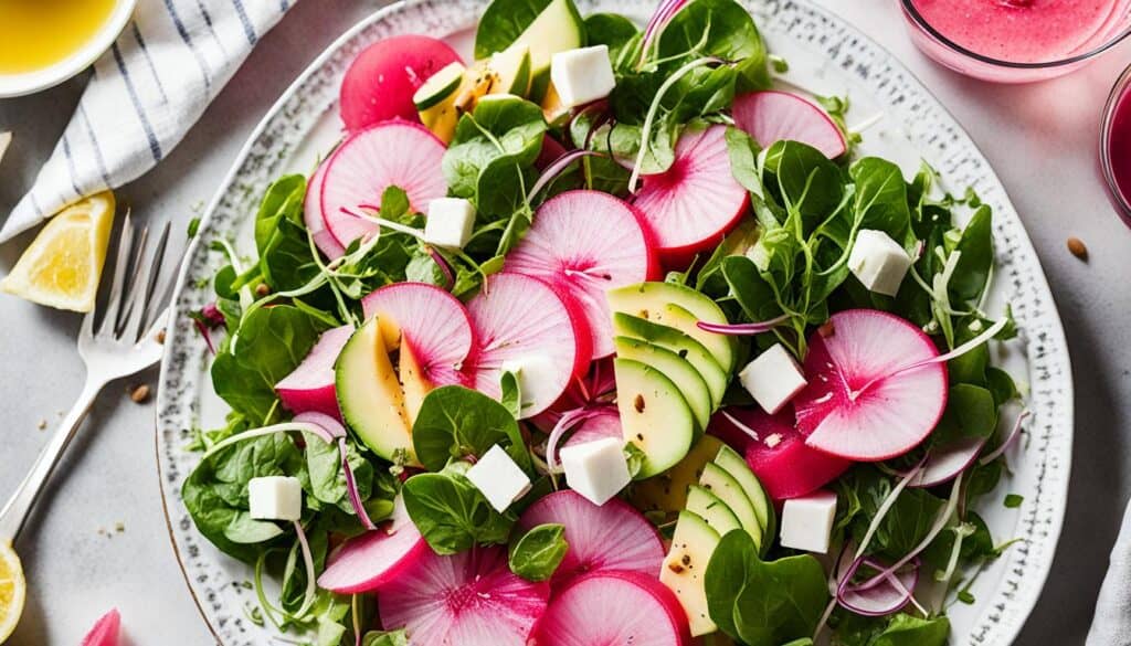 Watermelon Radish Salad