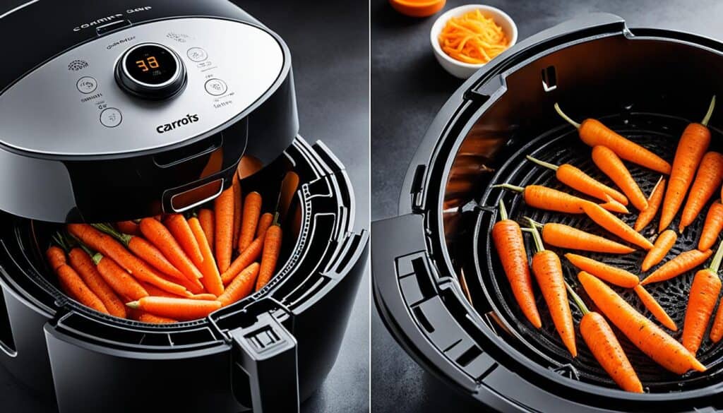 air fry carrots image