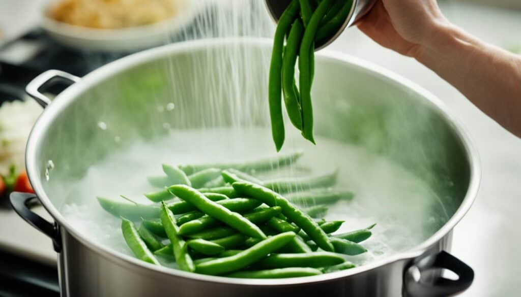 blanching green beans for freezing