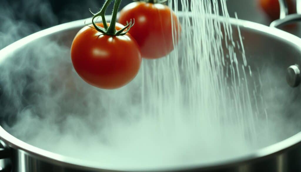 blanching tomatoes tips