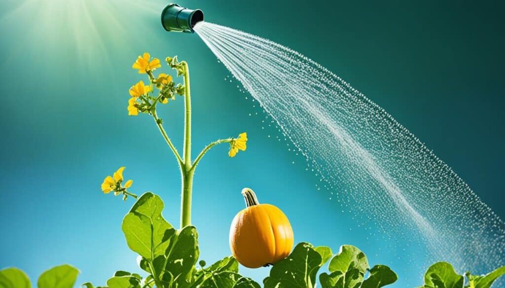 butternut squash watering