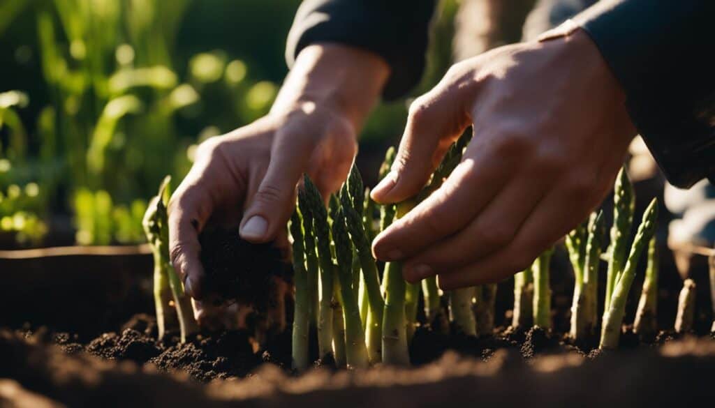 care for asparagus crowns