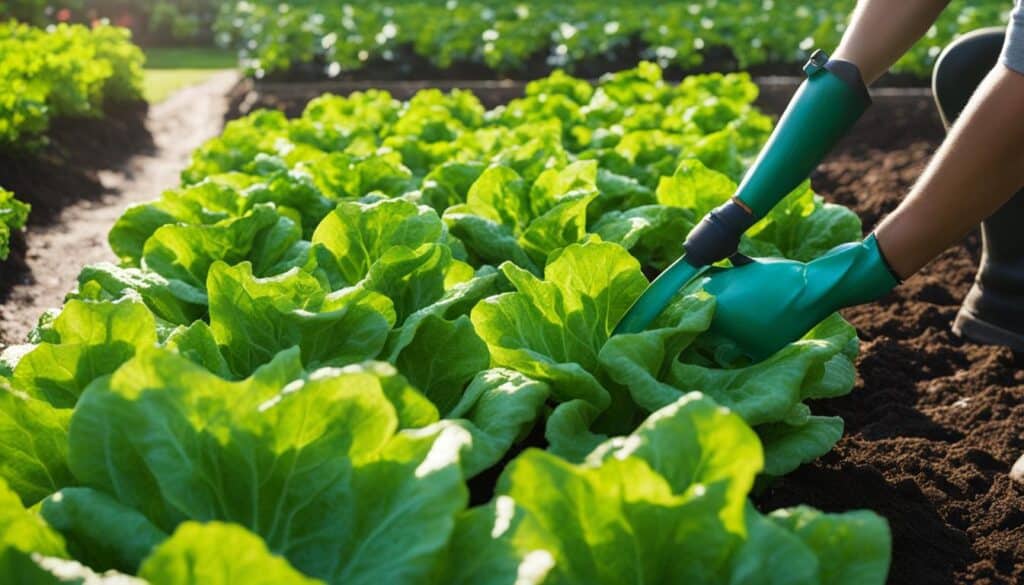 caring for leaf lettuce