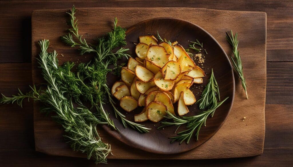 celery root chips