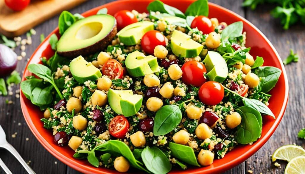 chickpea quinoa salad