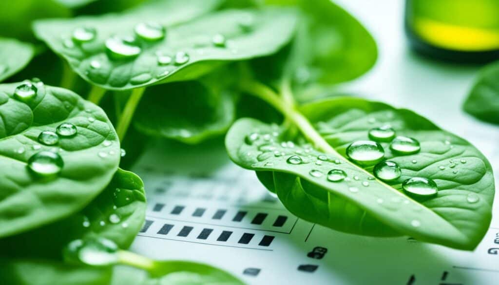 chinese spinach for vision and skin health