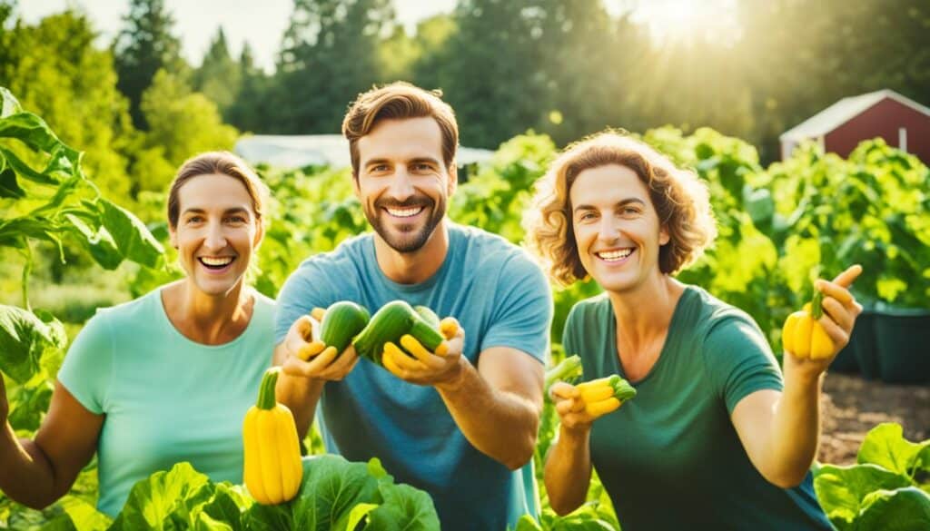 community sharing with summer squash