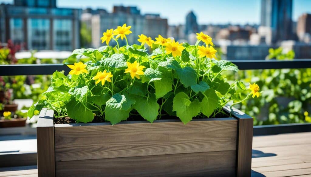 container gardening cucumbers