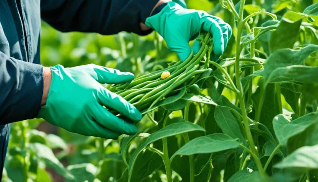 controlling pests on green beans