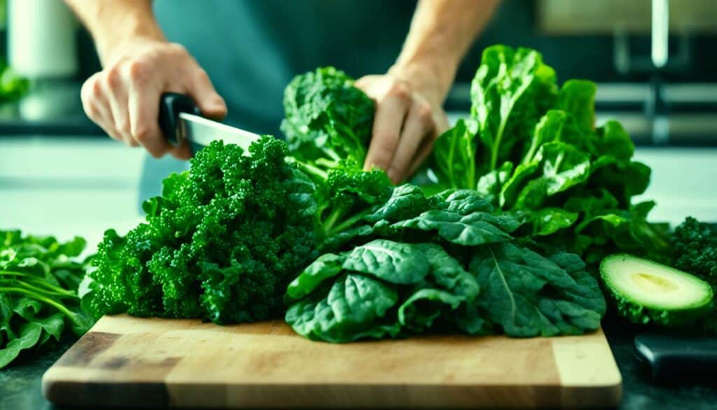 cooking with dark leafy greens