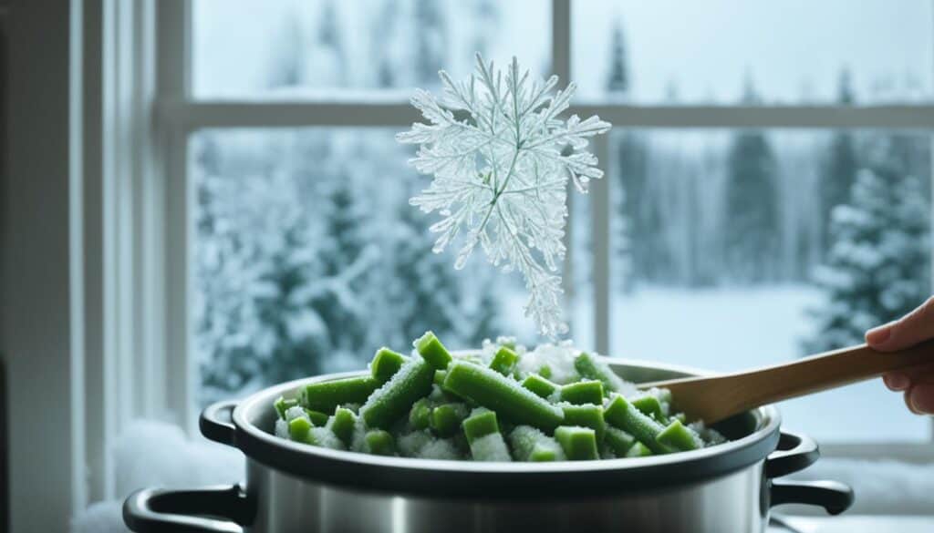 cooking with frozen okra