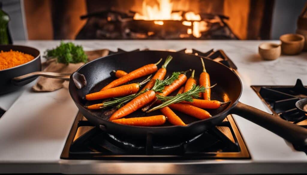 cooking with matchstick carrots