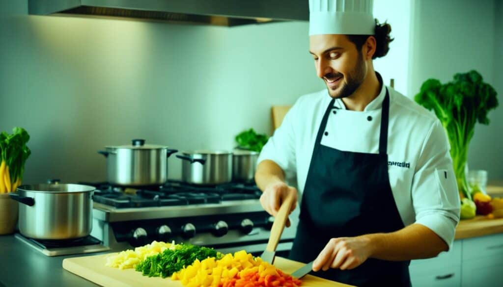 cooking with yellow vegetables image