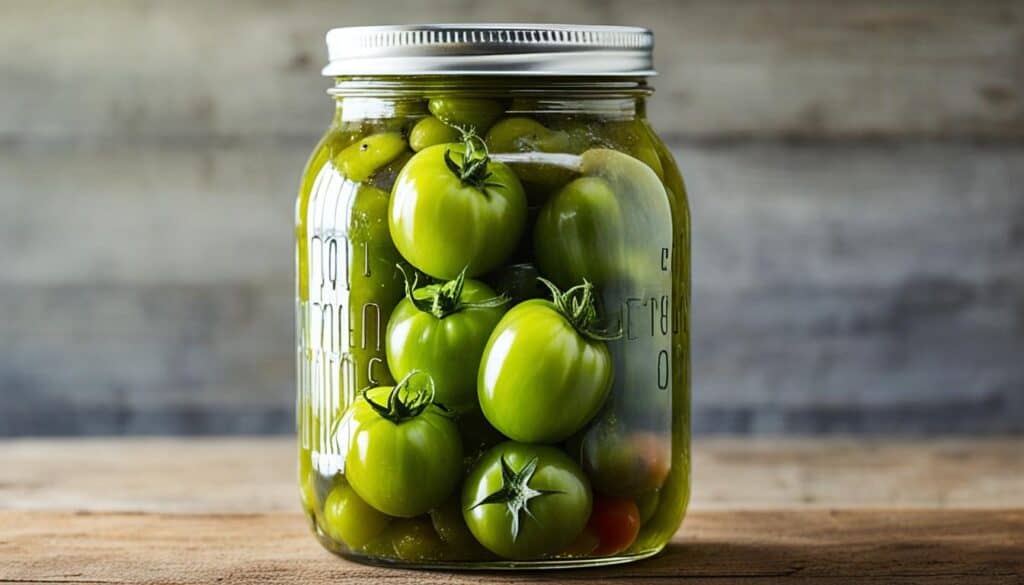 crunchy green tomato pickles