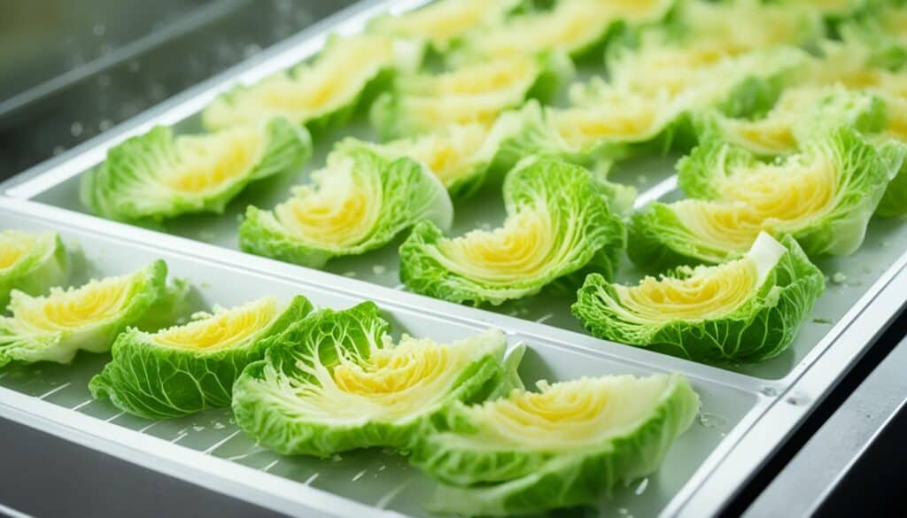 dehydrating cabbage